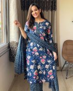 Beautiful Cotton Kurtis pant with Malmal duptta - 555000040