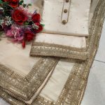 Tabby silk all over  Chinon 4 side dupatta 555000054