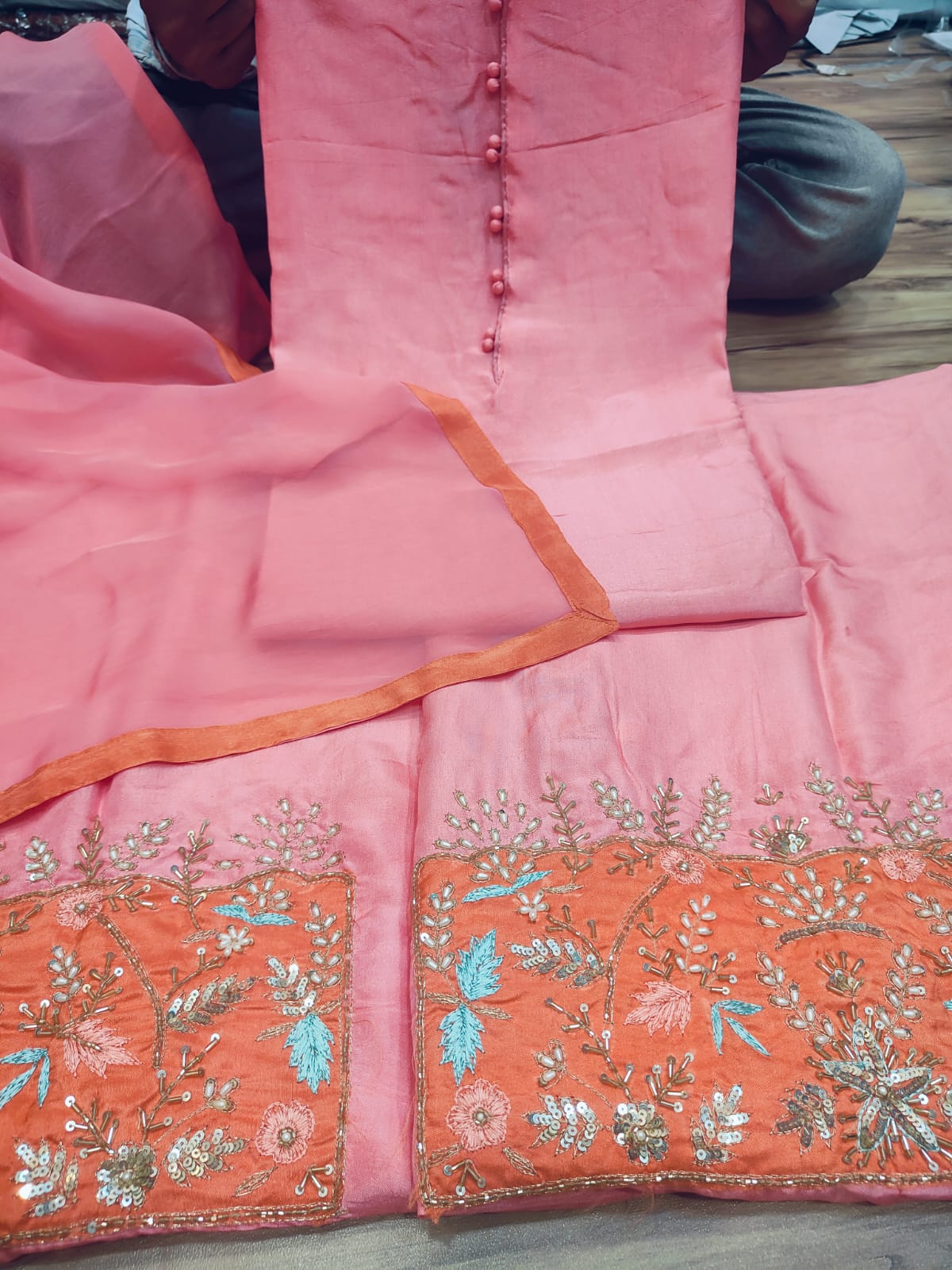 WhatsApp Image 2024-09-24 at 19.09.39_d231c145 Allover Tabby Silk Suit - 555000080 - Image 1